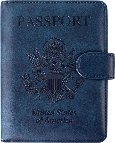 rfid passport and vaccine card holder|ACdream Passport and Vaccine Card Holder Combo, Cover .